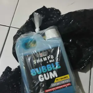 CleanUp Auto Care Shampo & Wax Bubble Gum 1000ml - Pembersih Mobil dengan Aroma Bubble Gum & Perlindungan Wax Gratis Lap Kendaraan Mesin Microfiber Selang
