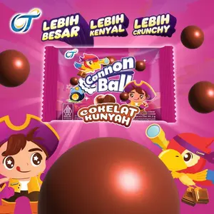 Cannon Ball Chocolate 5.4GR - [1 Box Isi 24 Pcs]