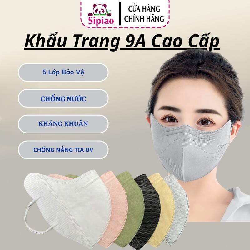 Mua 300c Tặng 50c 5D Khẩu Trang 9A Sipiao chống nắng UV . lớp bảo vệ bụi mini 5 khẩu trang che trán và mặt khẩu trang che kín mặt khẩu trang che 2 bên má khẩu trang tạo độ ẩm rose thùng 200-300