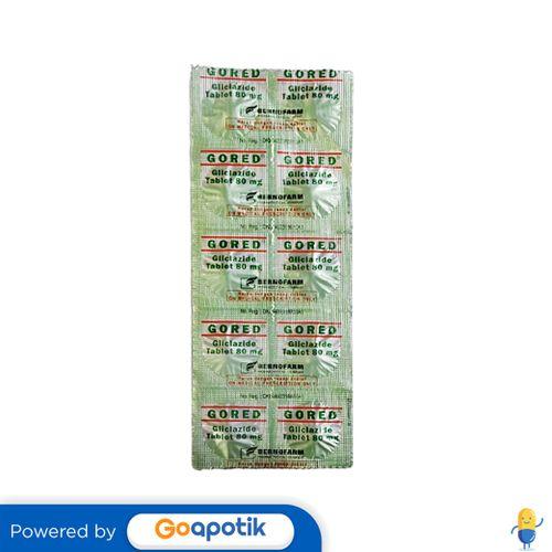 GORED 80 MG STRIP 10 TABLET