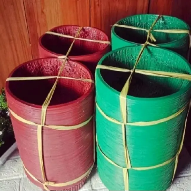 50 PCS KRANJANG WAKUL BAKUL CETING NASI PLASTIK BUNDAR/BULAT WAKUL HAJATAN