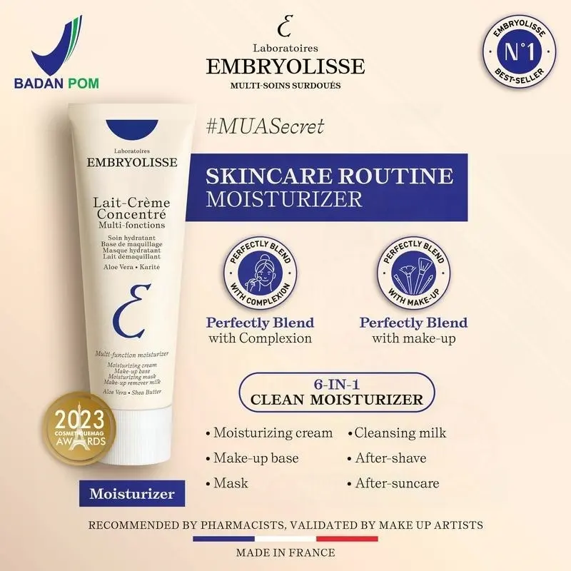 [EXCLUSIVE PHILIPSKWOK] Embryolisse Lait-Creme Concentre 75ml 6 IN 1 Pelembab Moisturizer Wajah 2