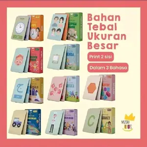 READY FLASHCARD BELAJAR ANAK MEMBACA HURUF ALFABET ANGKA KARTU PINTAR ANAK MURAH FULL COLOUR FLASH CARD