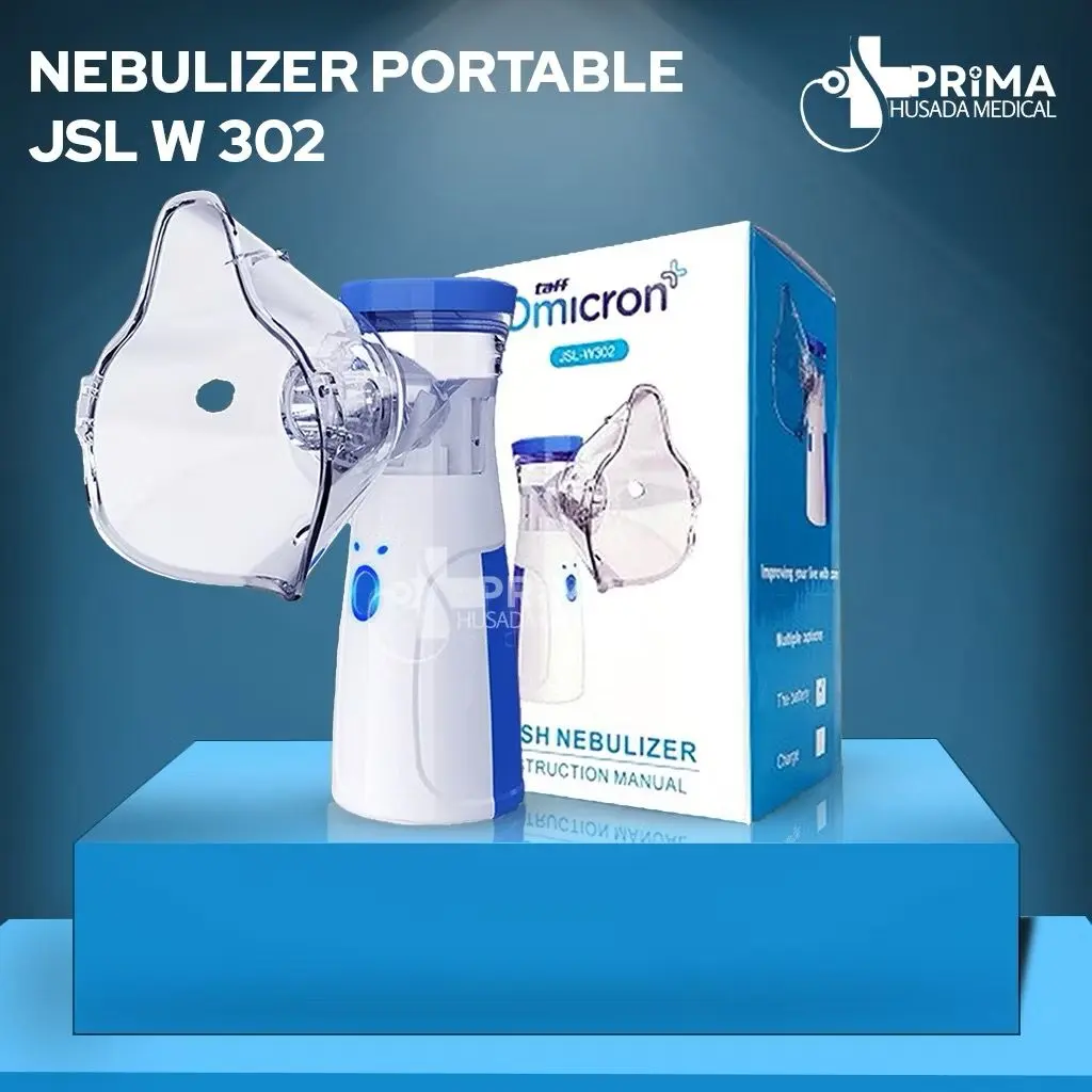 Alat Terapi Pernafasan Ultrasonic Inhaler Mesh Nebulizer Uap Portable