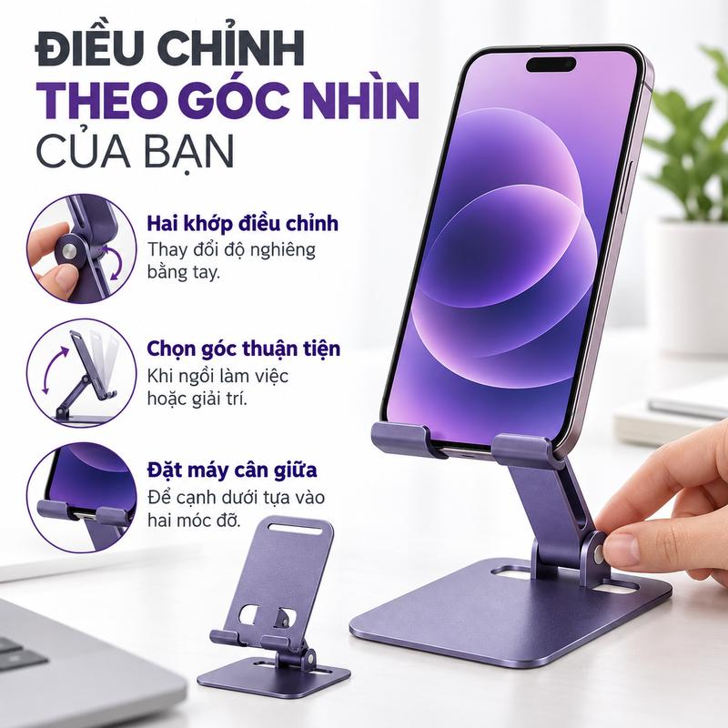Giá Đỡ Điện Thoại Gấp Gọn Kệ Để Điện Thoai để bàn xem video khung gấp gọn điều chỉnh đa năng giá đỡ điện thoại sticky phone giadoxoay 360 do