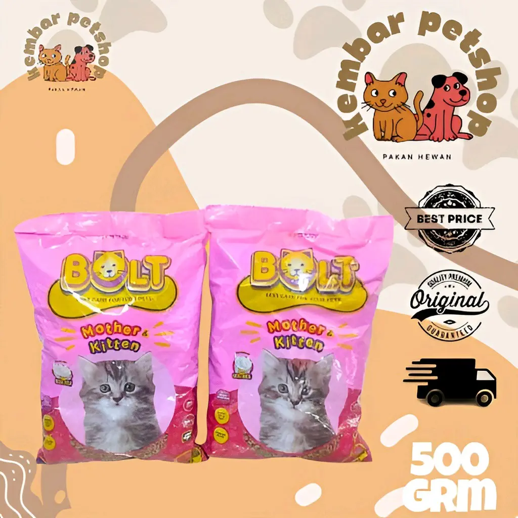 Bolt Cat Mother Kitten 500Gr Makanan Kucing - Tuna