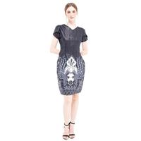Gambar Rianty Batik Premium Wanita Dress Furing Fidanka FIdan Baju Hitam Katun Kotak Mewah Motif Nyaman Casual Kerah - S dari Rianty Batik Official Shop_NEW Kab. Sleman 4 Tokopedia