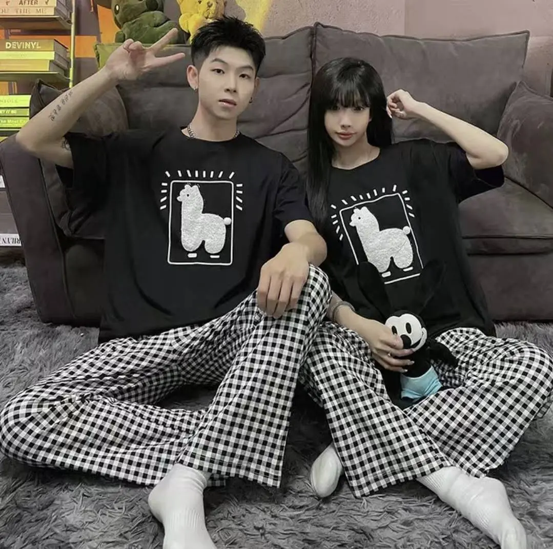 Baju tidur CP piyama cowok  bahan kaos katun import