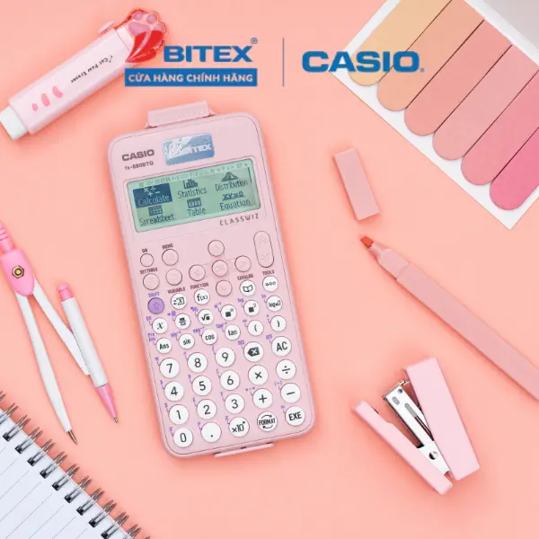 Siêu phẩm Máy tính Casio Fx-880BTG đa dạng sắc màu được mang vào phòng thi