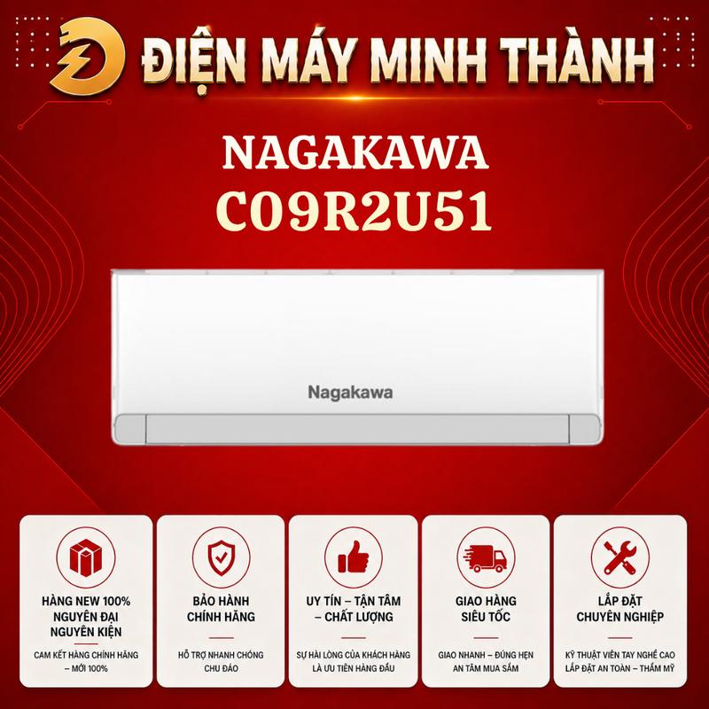 NIS-C09R2U51 - 1 HP INVERTER NAGAKAWA- HÀNG CHÍNH HÃNG MỚI