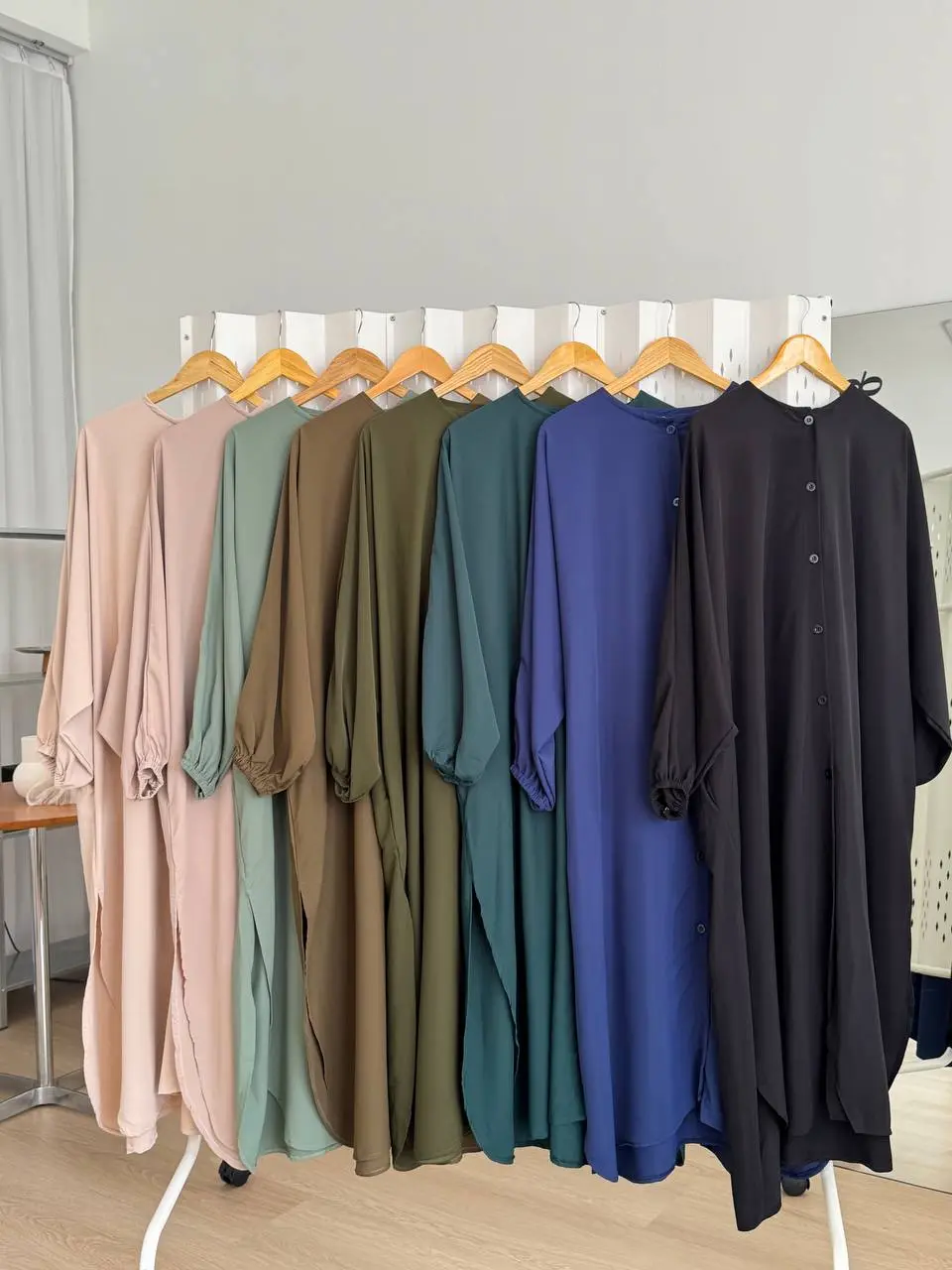 Hafsa Tunic Plain Long Top Silk Lexus