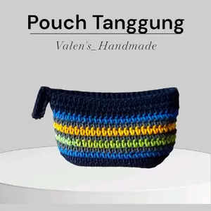 Valen's_Handmade||Pouch Rajut Tanggung/ Dompet Make Up