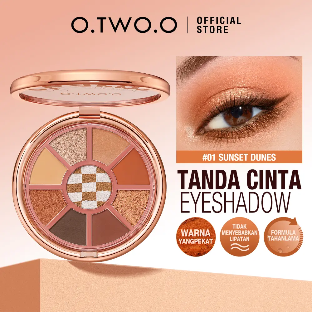 O.TWO.O Velvety Smooth Texture Long-lasting High Pigmented Love Mark Eyeshadow Palette
