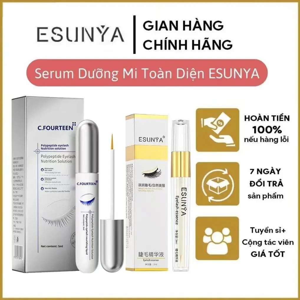 Yb040 - Esunya - Huyết Thanh Lông Mi Che Phủ Đầy Đủ, Cho Đến Khi Lâu Dài, Xoăn Và Mạnh Mẽ Nữ Trang Điểm Mỹ Phẩm 3Ml Women Cosmetic