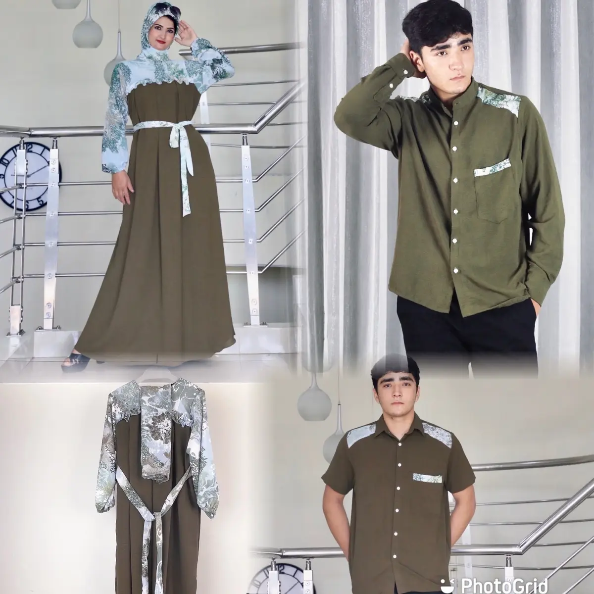 Set kel lengkap Klara free hijab MOTIF RANDOM Premium Terbaru Baju Dewasa Muslim fashion wanita gamis muslim dari JT fashion