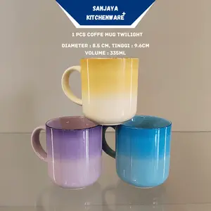 Kopin Gelas Keramik Porselen Model Twilight Volume 335 ML | SANJAYA KITCHENWARE