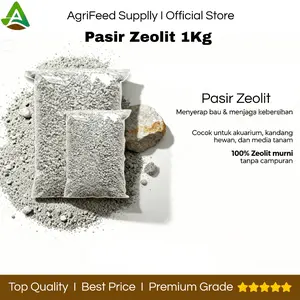 Pasir Zeolit Cuci 1000gr untuk Kucing/Hamster/Reptil/Anjing Alami Aman Tanpa Bau Premium - Pasir Zeolit 1KG - Pasir Zeolit Hewan