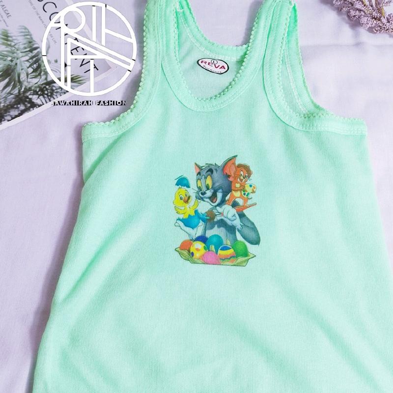 [12]Pcs Kaos Dalam Anak Pria Perempuan Warna Motif Karakter Kartun Lembut || Jawahirah Fashion 1