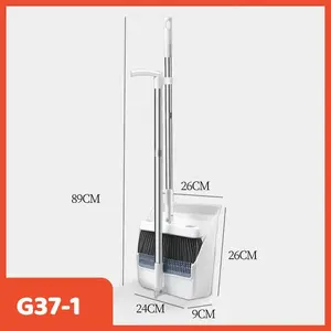 Set Sapu Pengki Pembersih Lantai Broom Set Dustpan Sapu Lipat Kombinasi Pengki Sapu