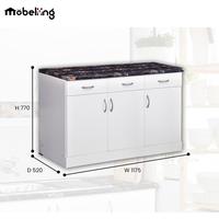 Gambar Mobeliving - Kitchen Set Bawah 3 Pintu VENEZIA dari Mobeliving Furniture Kab. Bogor 2 Tokopedia