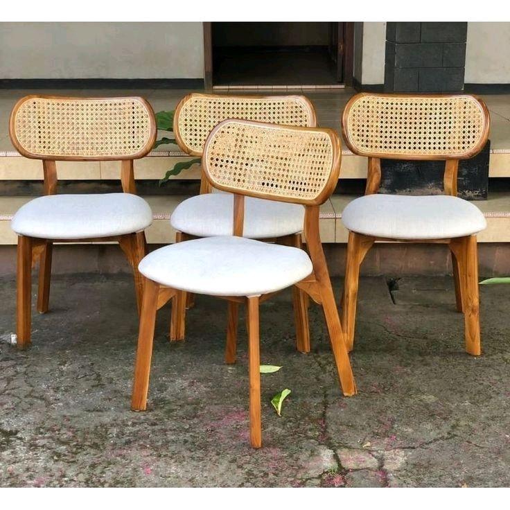 set kursi ropan kacang kayu jati terbaik Chairs Furniture 0
