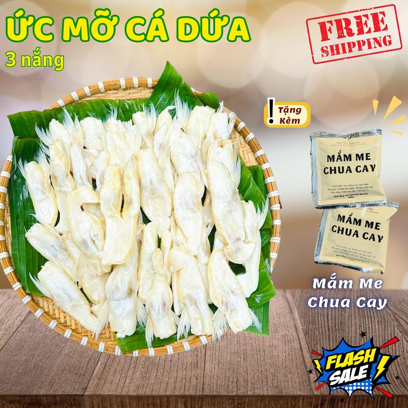    Live   Khô Ức Mỡ Cá Dứa - Tặng Sốt Mắm Me - Khô Mỡ Cá Béo và Vị Mặn Rất Bắt Cơm - Khô 3 Nắng Dẻo và Chỉ Ai Ăn Được Béo Mỡ Thì Mới Nên Mua- Vựa Khô Nhà Gà Food 