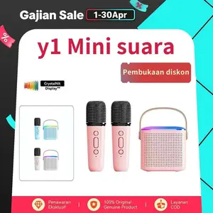 【COD】「DayaHidup」Wireless Speaker Bluetooth Y1 Dual and Single Microphone Karaoke KTV RGB Bass Sounds High Quality