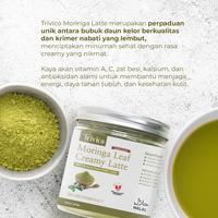 Gambar TRIVICO Moringa Leaf Creamy Latte Minuman Daun Kelor Bubuk Kelor Latte Vegan Moringa Powder Friendly & Bebas Laktosa 200gr dari TRIVICO.ID Kota Tangerang Selatan 4 Tokopedia