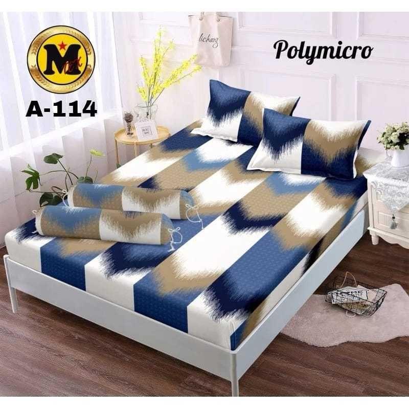 Sprei Homemade Viral Aesthetic Semua Ukuran 200x200 180x200 160x200 120x200 90x200 Kain Katun Sudut Karet 1 Set Sarung Bantal & Guling Motif Skylar Black Terbaru Termurah Kekinian 3