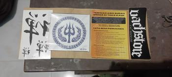 Product Review of Semi Permanen Tato Logo Trisula Pagar Nusa Tahan Sebulan  Temporary Tatto from T**6 0