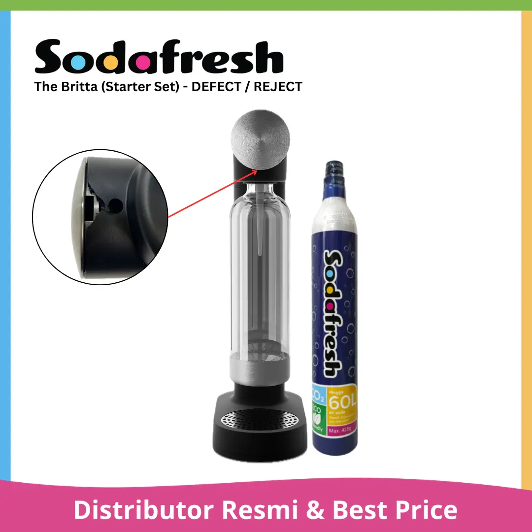The Britta - Soda Maker Water Only - (Starter Set) - Harga Spesial kondisi Retak Minor | Garansi Resmi Sodafresh