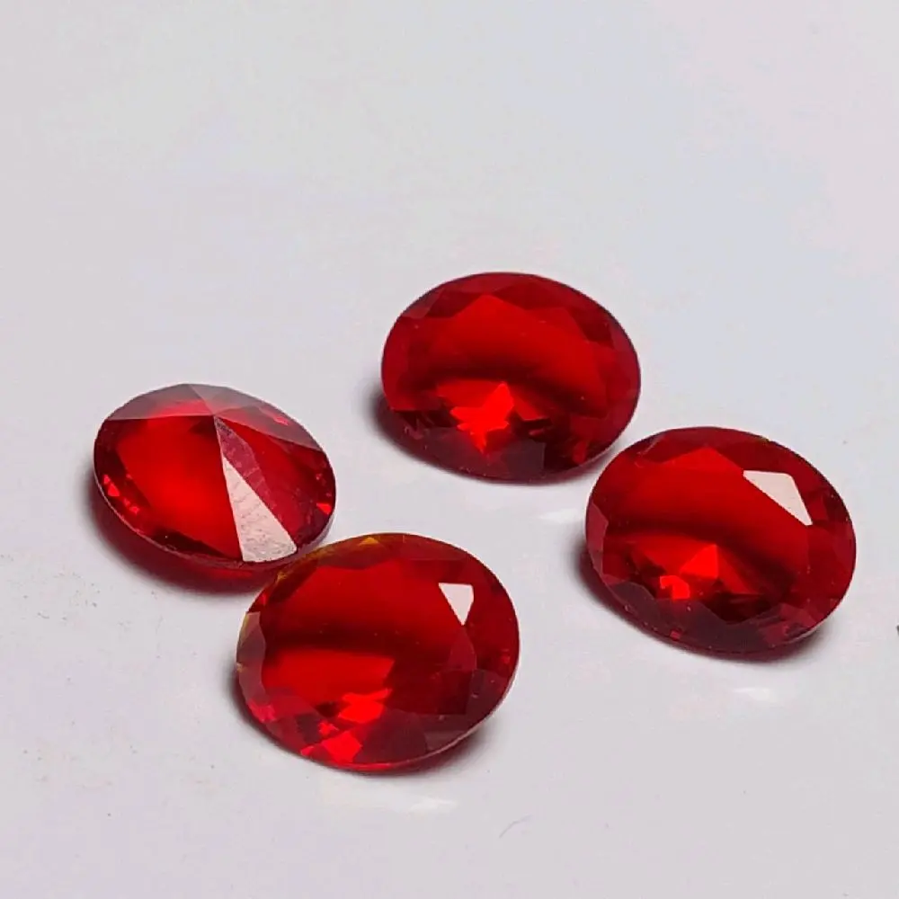 Batu permata ruby cutting dim 12x10 KC lostone / merah delima siam / cincin pria