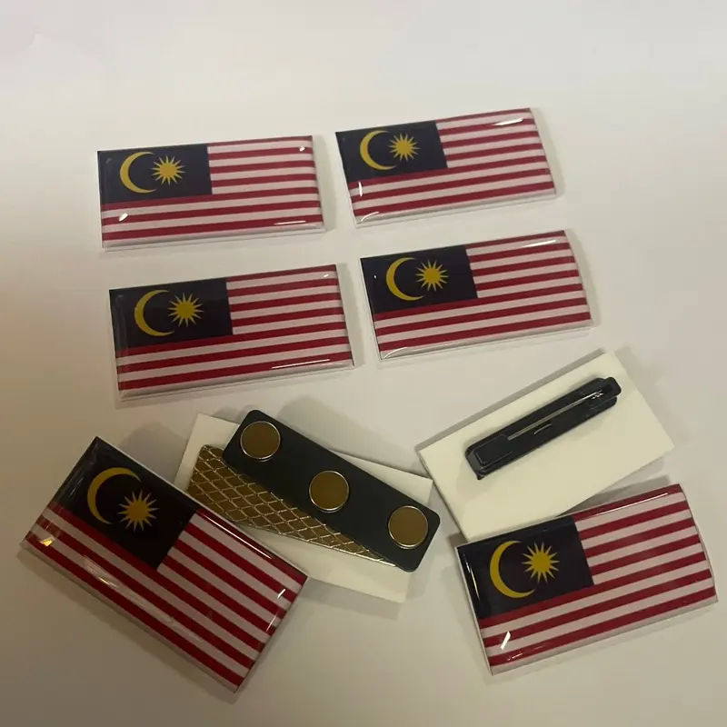 Lencana jalur gemilang  UV high quality @ Epoxy
