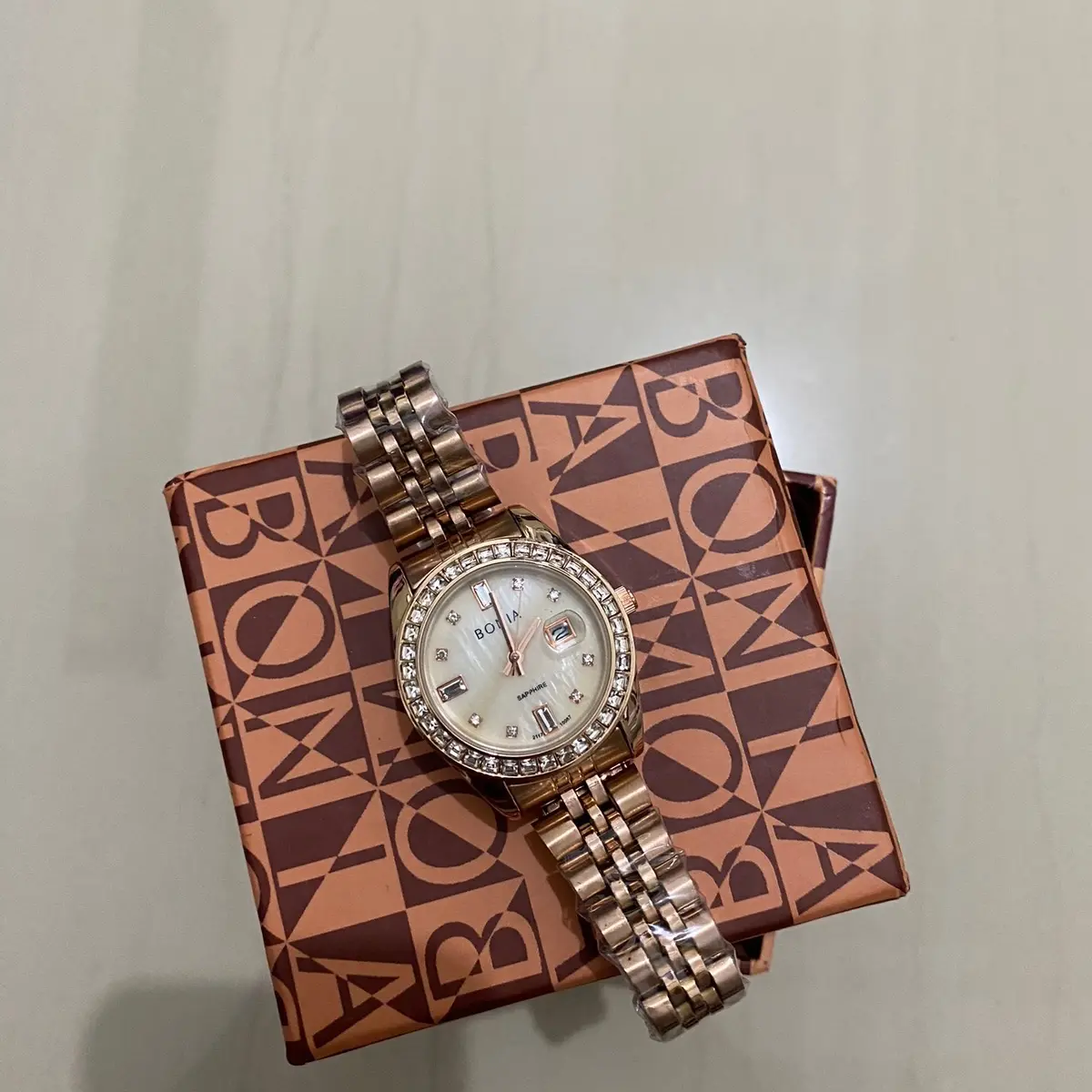 ￼Jam Tangan Wanita BONIA Diamond 001-PW Rantai Stainless Tanggal Aktif Free Box Bonia dan Baterai - COD Jam tangan Wanita Murah Cewek Jam Fashion Jam BONIA BNB10550-3646S