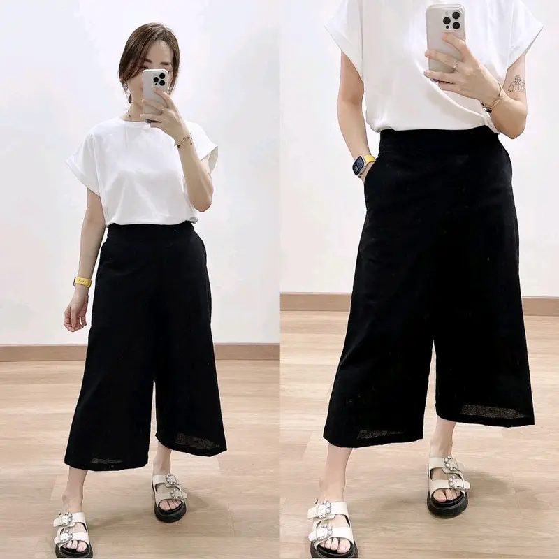 BAWAHAN CULLOTE LINEN PANTS 0