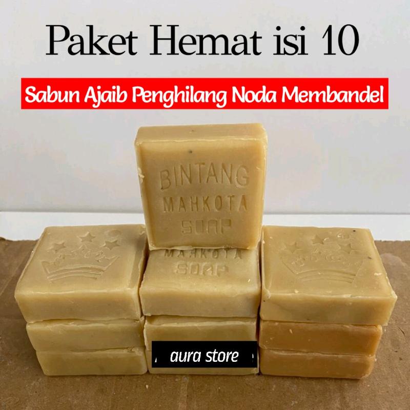 (PAKET HEMAT ISI 10) Sabun Ajaib Bintang Mahkota Viral menghilangkan dan membersihkan noda noda membandel pada pakaian anak dan dewasa baju mukena tas sepatu 0