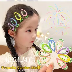 MJ - 4PCS JEPIT RAMBUT ANAK BENTUK LUCU WARNA WARNI PONI HAIR PIN SET