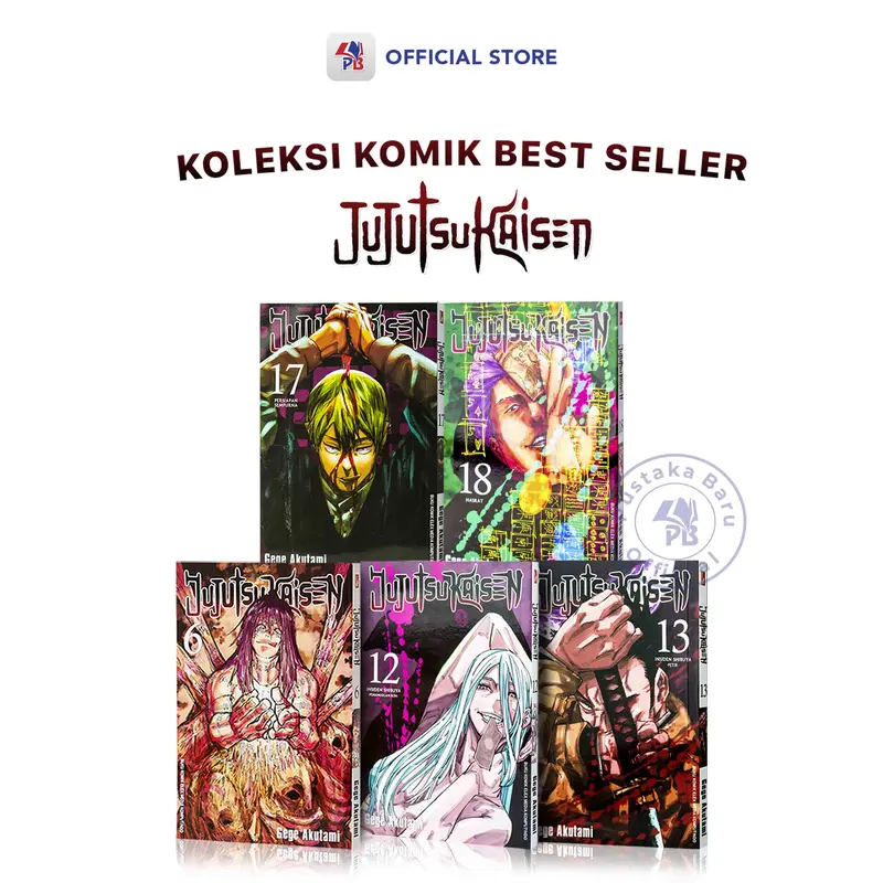 Buku Komik Jujutsu Kaisen Volume 6 Sampai 18 Per Satuan Volume / GRAMEDIA PUSTAKA UTAMA - EMK 0