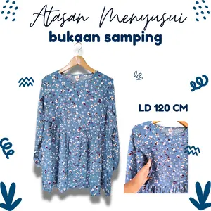Baju Menyusui Atasan  Menyusui Bukaan Kanan Kiri Busui Wanita Rayon