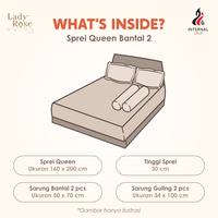 Gambar Lady Rose Prime - Sprei Queen 160x200 Tinggi 30Cm Bantal 2 - Inara dari Lady Rose Sprei Kab. Bandung 3 Tokopedia