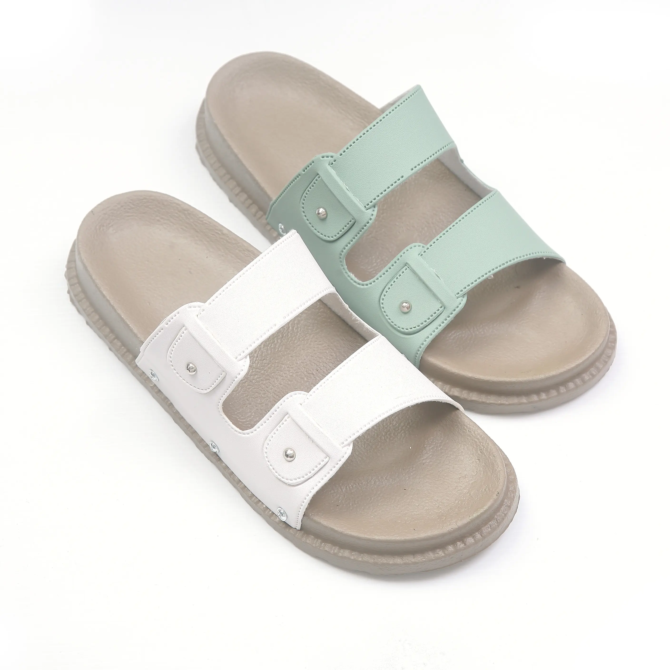ALEXYS Sandal Wanita Platform Flip Flop Open Toe Warna Pastel Perempuan Sendal Merah