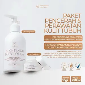 [harga bisa di ganti] tap tap layar dapatkan paket termurah || MOICARE 2 PAKET PENCERAH Underarm Cream Whitening + BodyLotion Brightening Serum