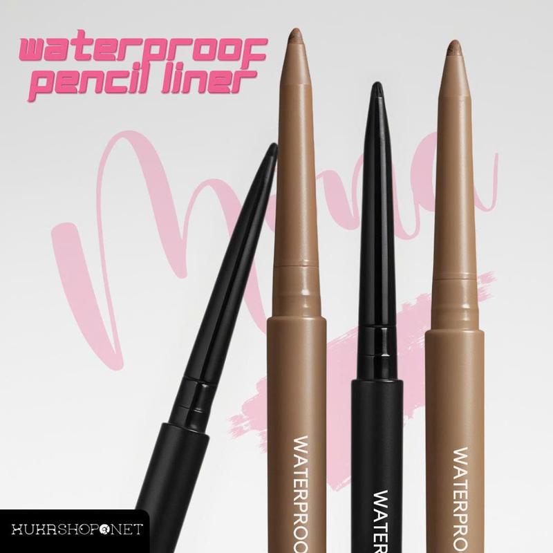 Bút Chì Kẻ Mắt Mona Waterproof Pencil Liner Đầu Chì Mỏng Mềm Đường Kẻ Tự Nhiên Màu Mực Lên Đậm Chống Thấm Nước