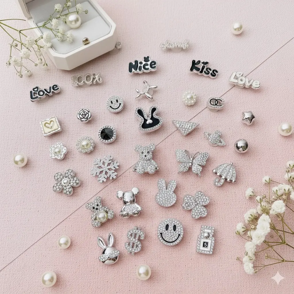 (BELI 3 DISKON 50%) Hiasan Sandal Lubang DIY Aksesoris Pin Sendal Wanita Dan Anak Motif Lucu Murah