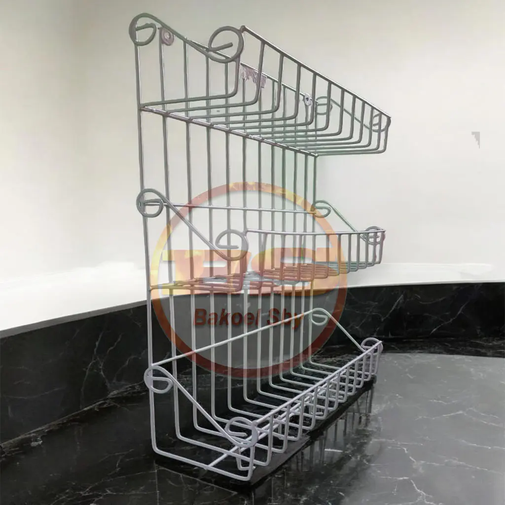 Rak Murah / Rak Bumbu / Rak Serbaguna / Rak Shampoo / Rak Kamar Mandi / Rak Dapur  Besi Susun 3  Berkualitas Kuat Anti Karat