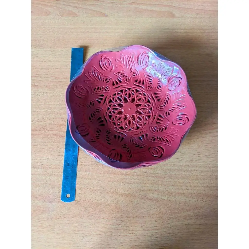 12pcs Piring Plastik Cantik Motif Kupu-Kupu