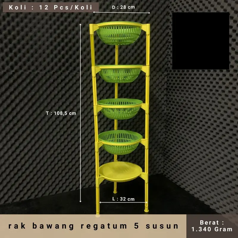 Rak bawang 5 susun regatum Plastik 0