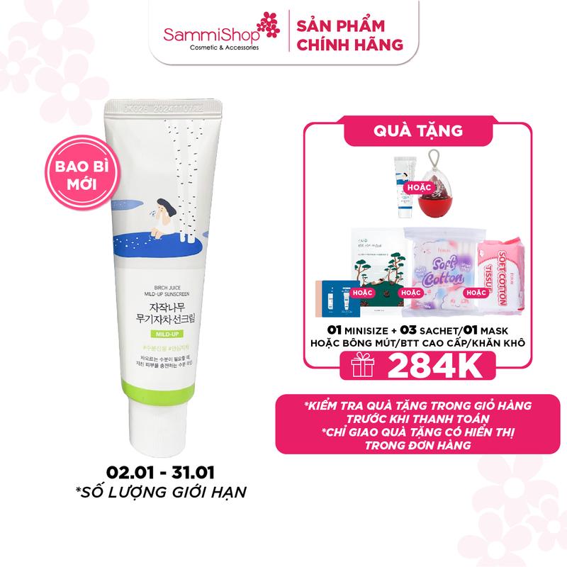  Round Lab Kem chống nắng Birch Juice Mild-up Sunscreen 50ml 