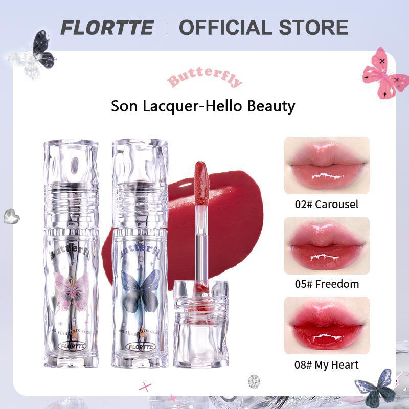 Son Lacquer Flortte, Lâu Trôi, Không Phai Màu, Son Môi Lì Hàng Mới Về, Được Liên Kết Với, mỹ phẩm nữ, 14 màu, 2.6g