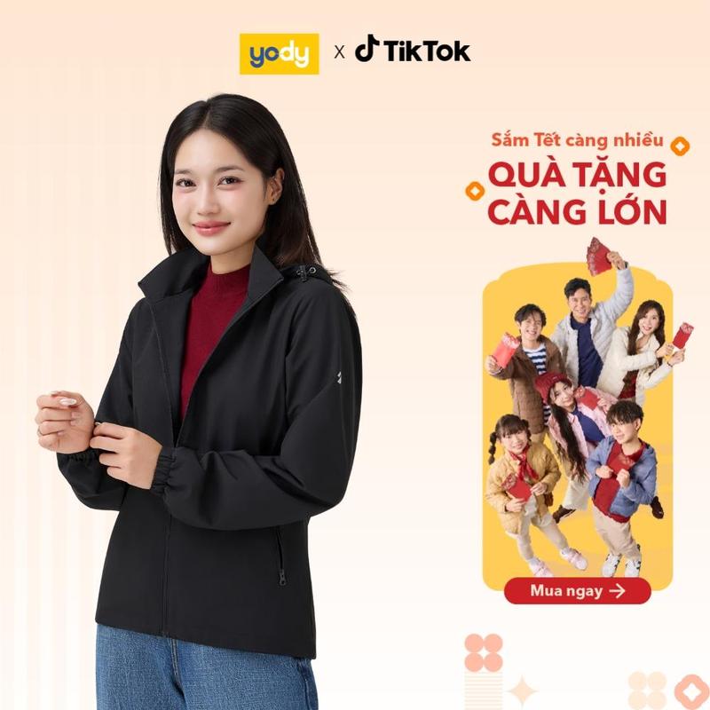  Áo Khoác Gió Nữ YODY Basic Linh Hoạt Tự Tin Mọi Thời Tiết WCWC25F048 